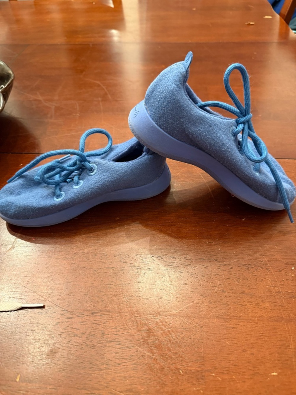 allbirds Kids  Blue Wool Sneakers